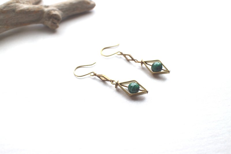 South island -Brass handmade earrings - Earrings & Clip-ons - Copper & Brass Multicolor