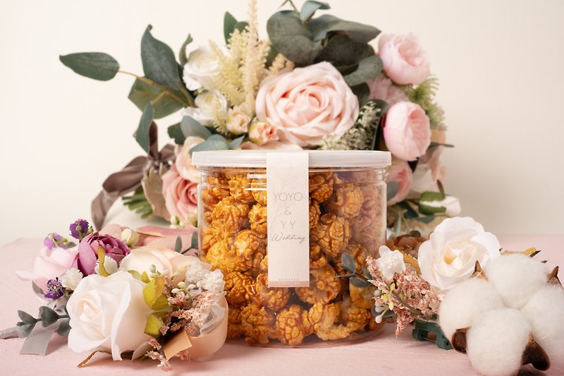 Wedding Reward Gift Handmade Popcorn Gift Box - Cake & Desserts - Fresh Ingredients Pink
