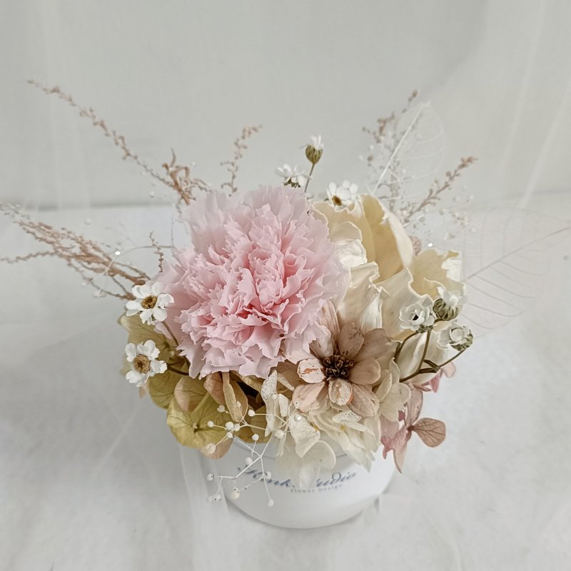 永生康乃馨盆花 結婚捧花永生花畢業花束情人節玫瑰生日禮物c七夕 - 乾燥花/永生花 - 植物．花 多色