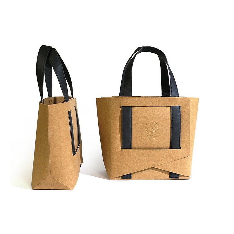 Happy Earth | Happy Bag-Ink Black - Handbags & Totes - Paper Khaki