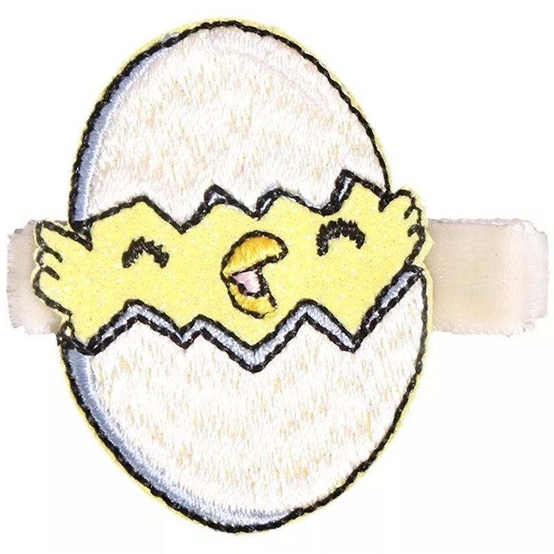 Egg hairpin all-inclusive cloth handmade hair accessories Egg - Hair Accessories - Polyester Yellow