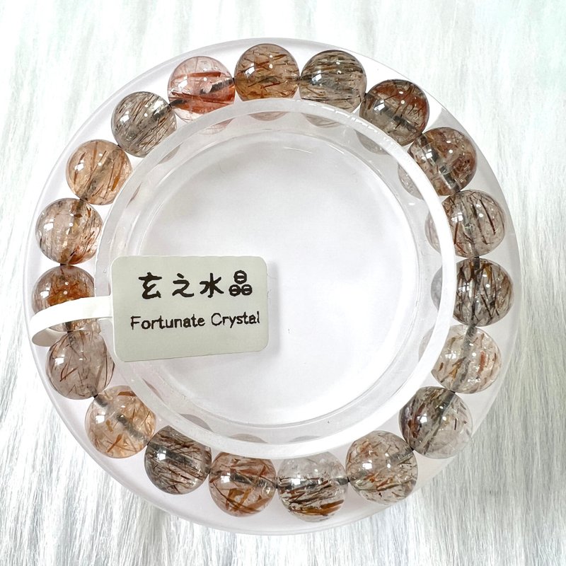 黑金超七手串 | 水晶 | 水晶手串 | 水晶手鏈 | 水晶手鍊 - 手鍊/手環 - 水晶 金色