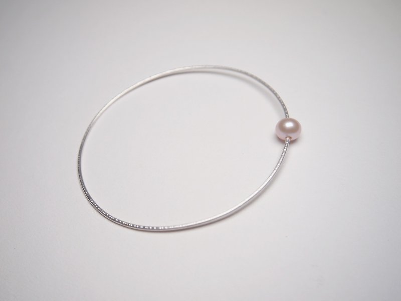 Silver Bracelets Silver - Pearl Series  #a135 pearl bangle
