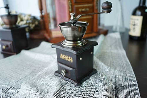 guii古意雜貨 日本雜貨-AREN 深棕復古木製手搖咖啡磨豆機