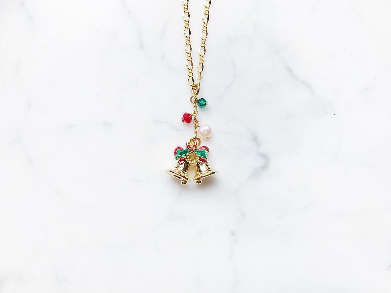 "Christmas limited" period limited - jingling Christmas bells necklace - Necklaces - Other Metals 