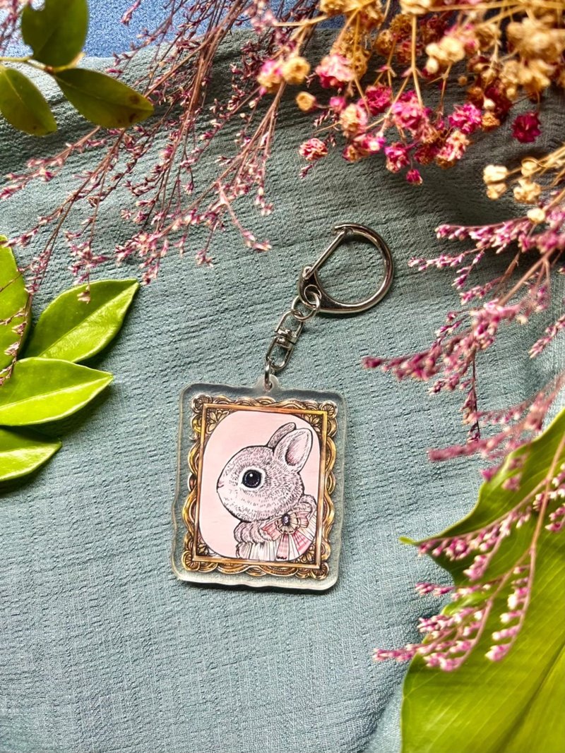 Small animal portrait 5cm Acrylic keychain - ที่ห้อยกุญแจ - พลาสติก 