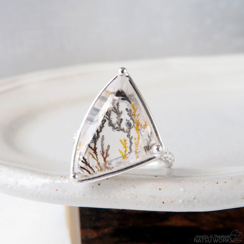 Dendritic Quartz Ring - แหวนทั่วไป - เครื่องเพชรพลอย สีส้ม