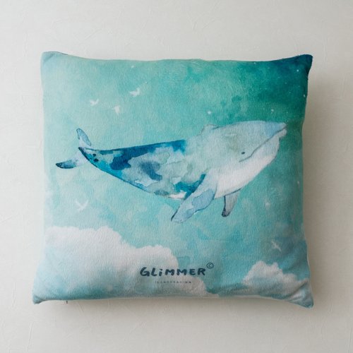 微光分子 glimmer draw | 微光Ocean | 絨毛抱枕 天空島鯨魚