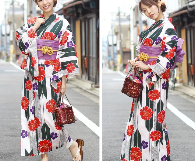 Women's Long Yukata (Yukata only on sale not Obi included) WL22-7