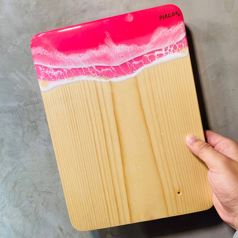 [Pleco Staghorn Fern] Wooden pink love sea board/size L/pink - Plants - Wood Pink
