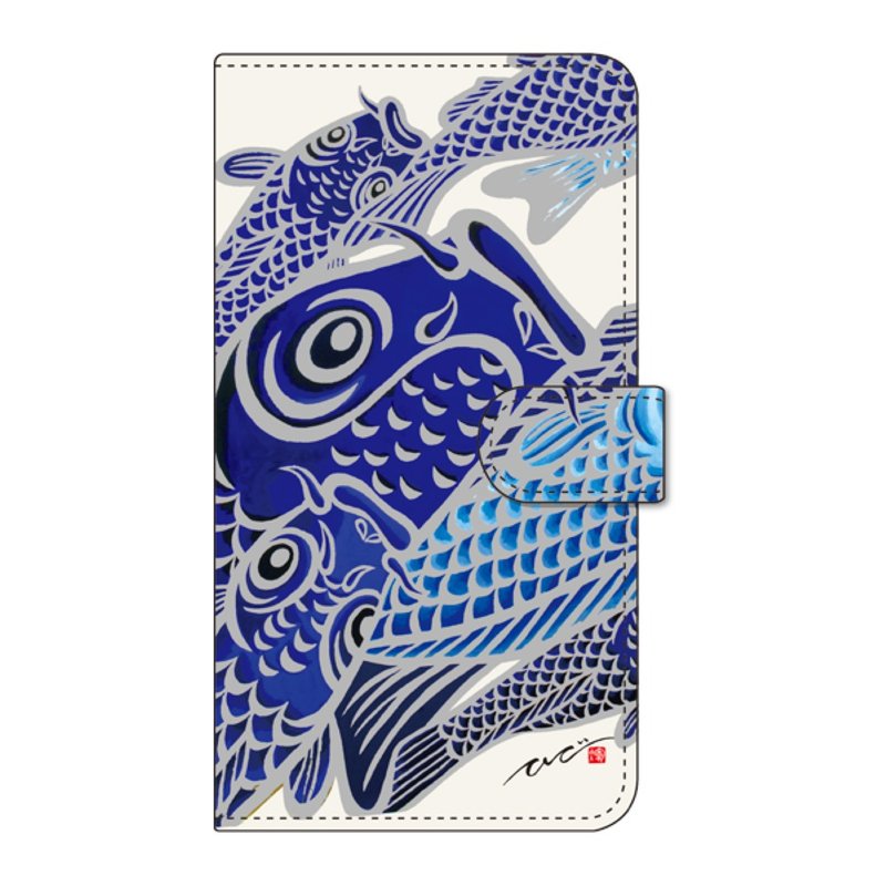 【接單定制商品】iPhone手機殼 - Blue Carp - 手機殼/手機套 - 人造皮革 藍色