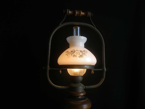 老時光OLD-TIME Vintage & Classic & Deco 【老時光 OLD-TIME】早期義大利大盞玻璃桌燈