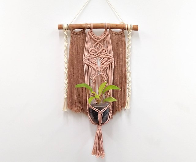 Macrame Plant Hanger hand-woven plant potted hanging net [Earth