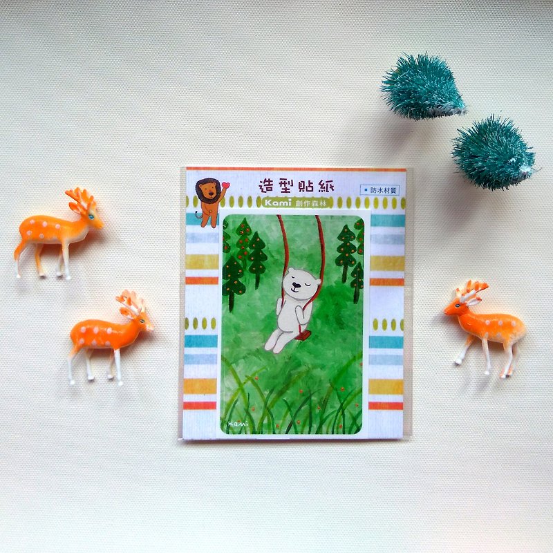 Easy card waterproof sticker ∣ forest - Stickers - Paper Multicolor