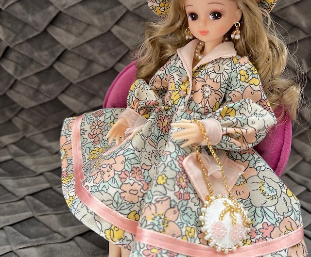 リカちゃん ブライス リバティ 50sスプリングドレス - ショップ hs-made 人形・フィギュア - Pinkoi