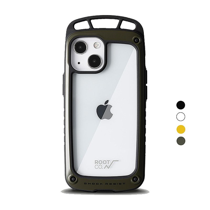 日本 ROOT CO. iPhone 13 mini 透明背板上掛勾手機殼 - 手機殼/手機套 - 塑膠 多色