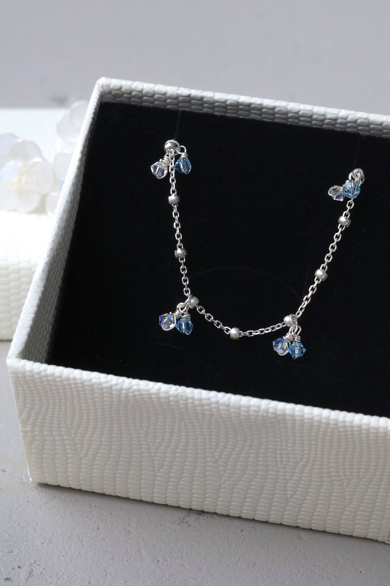 Limited time return [2023 Silver Christmas] Frosted Bracelet Gift Box - สร้อยข้อมือ - เงินแท้ ขาว