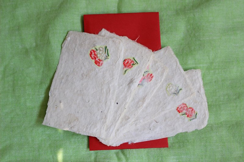 5 sheets of Mother's day  Papey Card - งานไม้/ไม้ไผ่/ตัดกระดาษ - กระดาษ ขาว