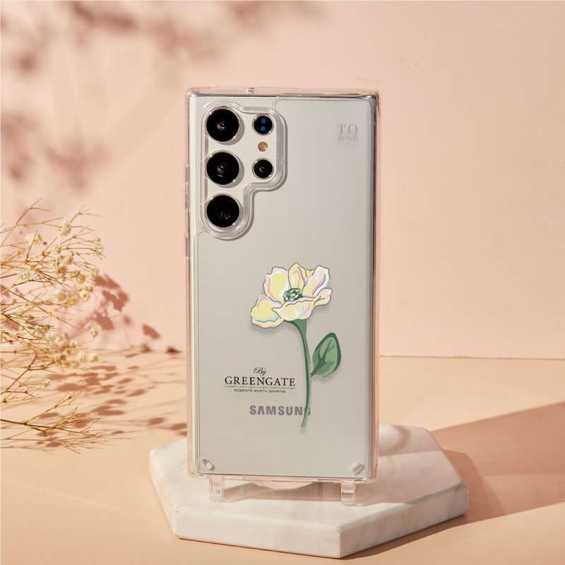 GreenGate聯名晨光邂逅晶石透明防摔SAMSUNG繩掛手機殼 - 手機殼/手機套 - 塑膠 多色