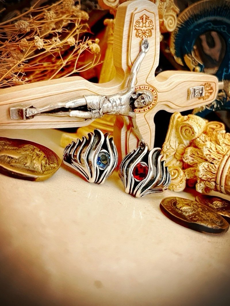 【圖騰系列】展翅飛翔Spread wings 925純銀 【情人節禮盒】 - 戒指 - 純銀 銀色