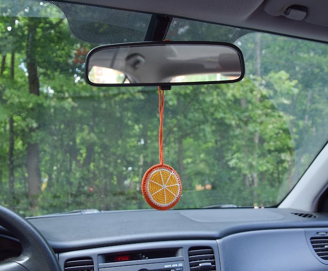 Orange Car Decor 