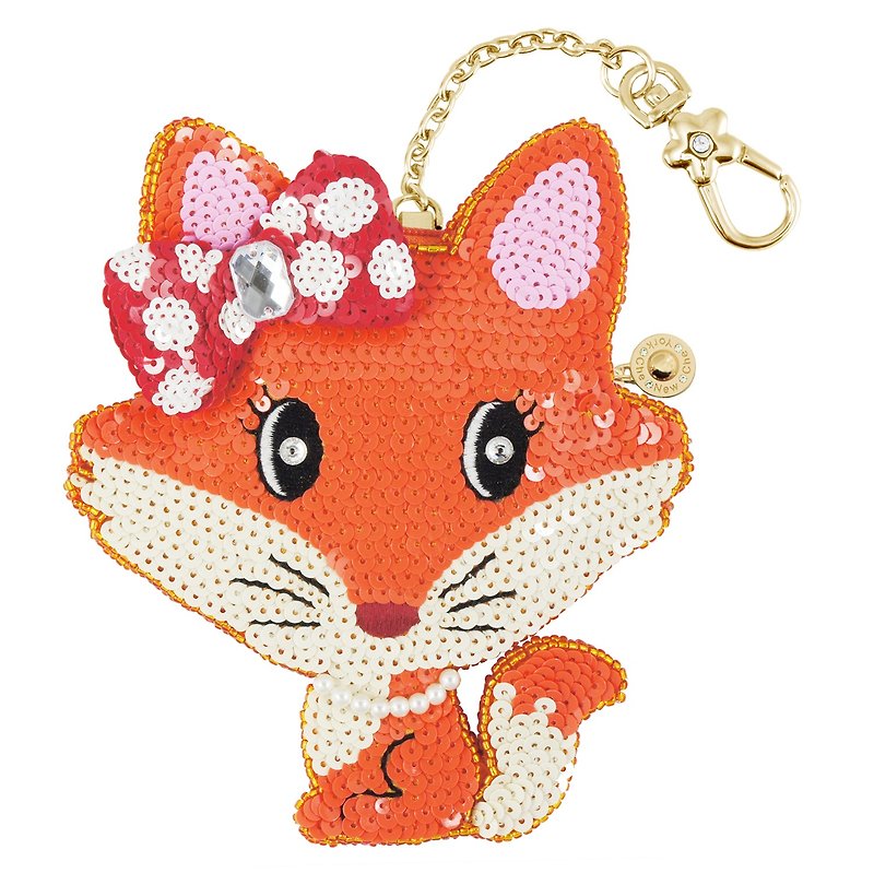 Charming Miss Fox Coin Bag - Coin Purses - Other Materials Orange
