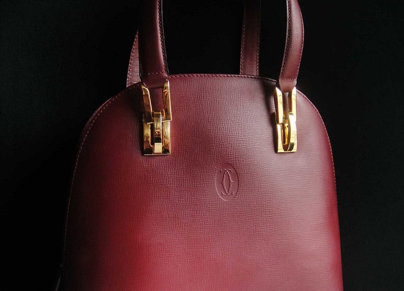 [Old Time OLD-TIME] Early second-hand antique bag CARTIER handbag - กระเป๋าถือ - วัสดุอื่นๆ หลากหลายสี