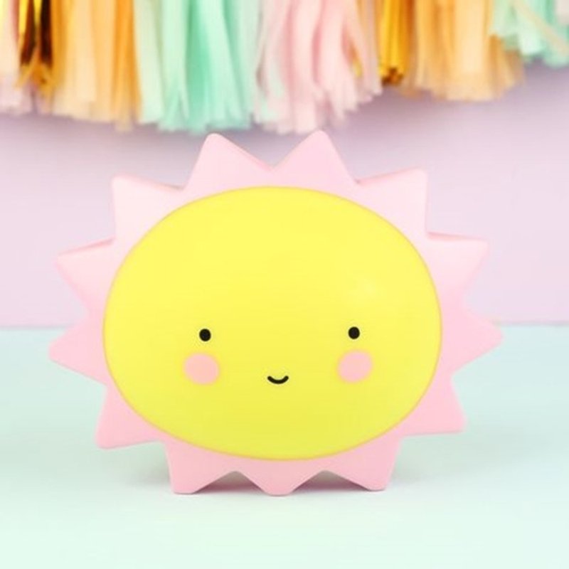 荷蘭｜a Little Lovely Company ❤北歐風 療癒太陽夜燈 - 燈具/燈飾 - 塑膠 多色