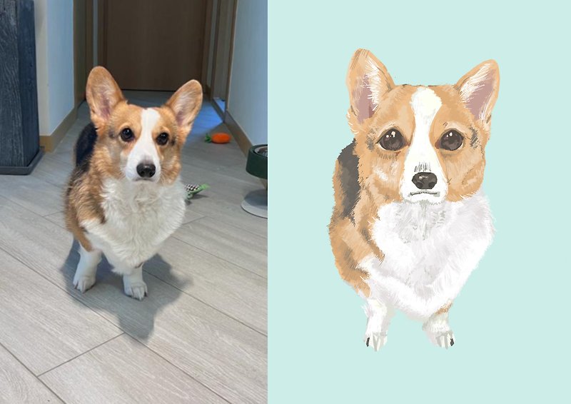 Ameya cartoon portrait of your pet - Digital Portraits, Paintings & Illustrations - Other Materials 