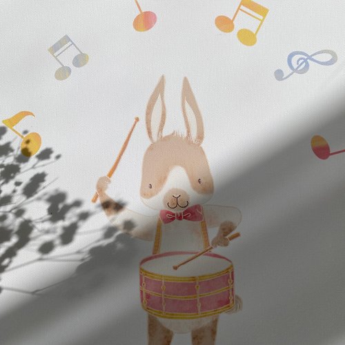 菠蘿選畫所 【微瑕特惠】【福利品】小兔子樂隊 • 小鼓手 - 插畫掛畫/佈置