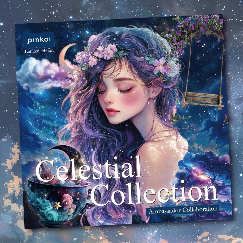Celestial Collection PET Sticker BOX - 貼紙 - 防水材質 藍色