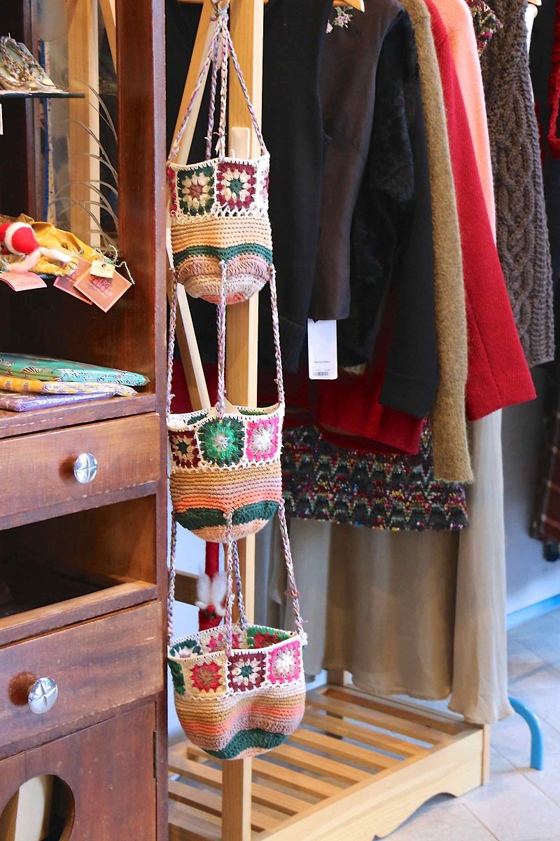 purin select zakka (BJ1507031) colorful hand-woven home Charm Pink - ตกแต่งผนัง - ผ้าฝ้าย/ผ้าลินิน หลากหลายสี