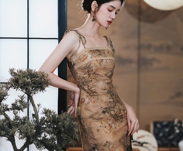 Chinese style bodycon dress best sale