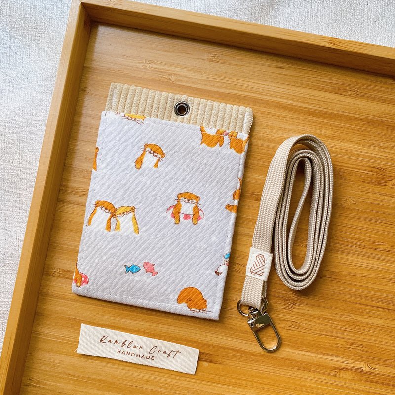 證件套 識別證卡套 悠遊卡套 掛頸卡套 Card Holder 海獺款 - 證件套/識別證套 - 棉．麻 