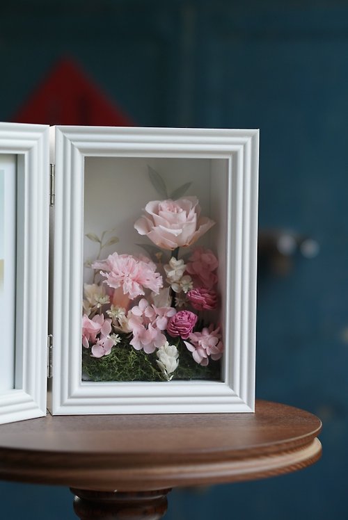 樂米花藝 【客製化禮物】相框 Carnation Garden 母親節禮物 永生康乃馨