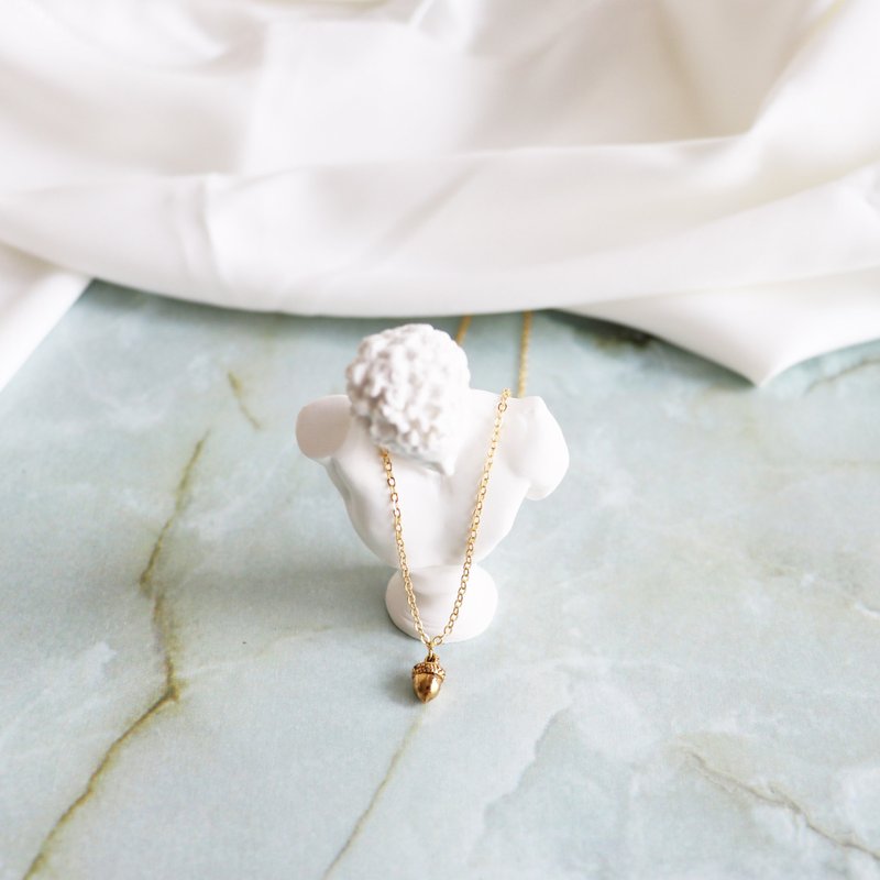 復古季節小果實項鍊 - 項鍊 - 銅/黃銅 金色