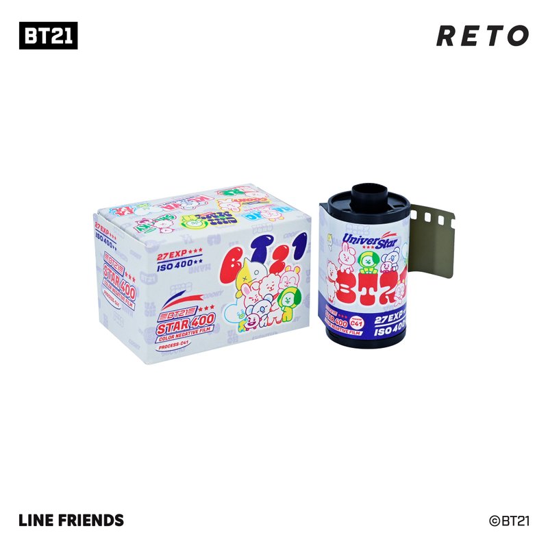 BT21限量版 Star 400 27張 35mm 135 彩色負片菲林 - 相機/拍立得/底片相機 - 塑膠 