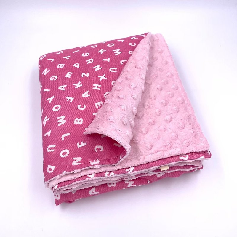 English alphabet foundation-comma quilt - Baby Gift Sets - Cotton & Hemp Pink