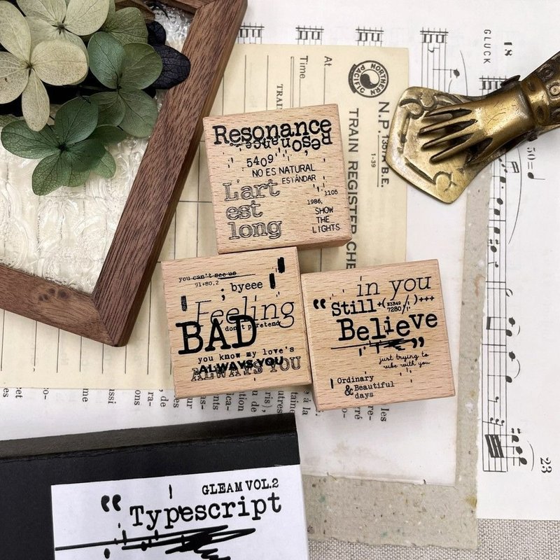 Typescript Wooden Stamp - Stamps & Stamp Pads - Other Materials 