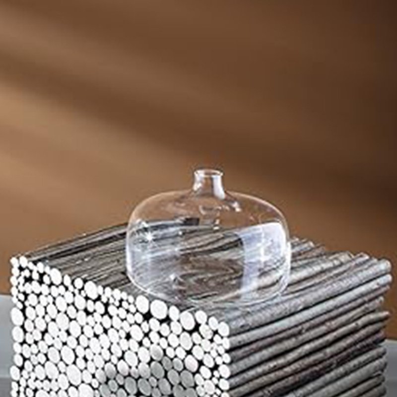 【LSA】VESSEL寬底窄口花瓶H18cm-透明 - 花瓶/花器 - 玻璃 透明