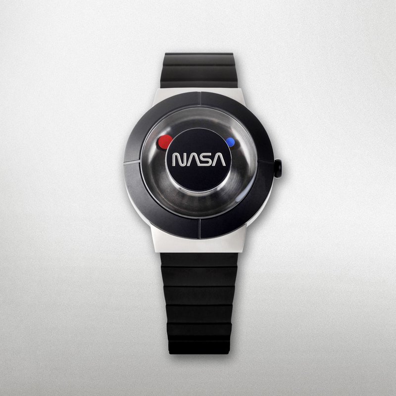 Space Watch by Richard Danne (Father of the NASA Design Program) - Space Black - Men's & Unisex Watches - Stainless Steel Black