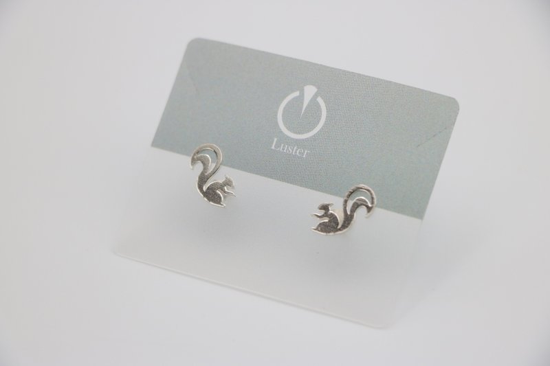 squirrel earrings - ต่างหู - เงินแท้ 