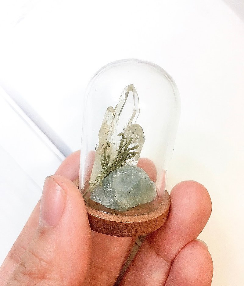 Ore specimen mini glass cover - อื่นๆ - คริสตัล สีกากี