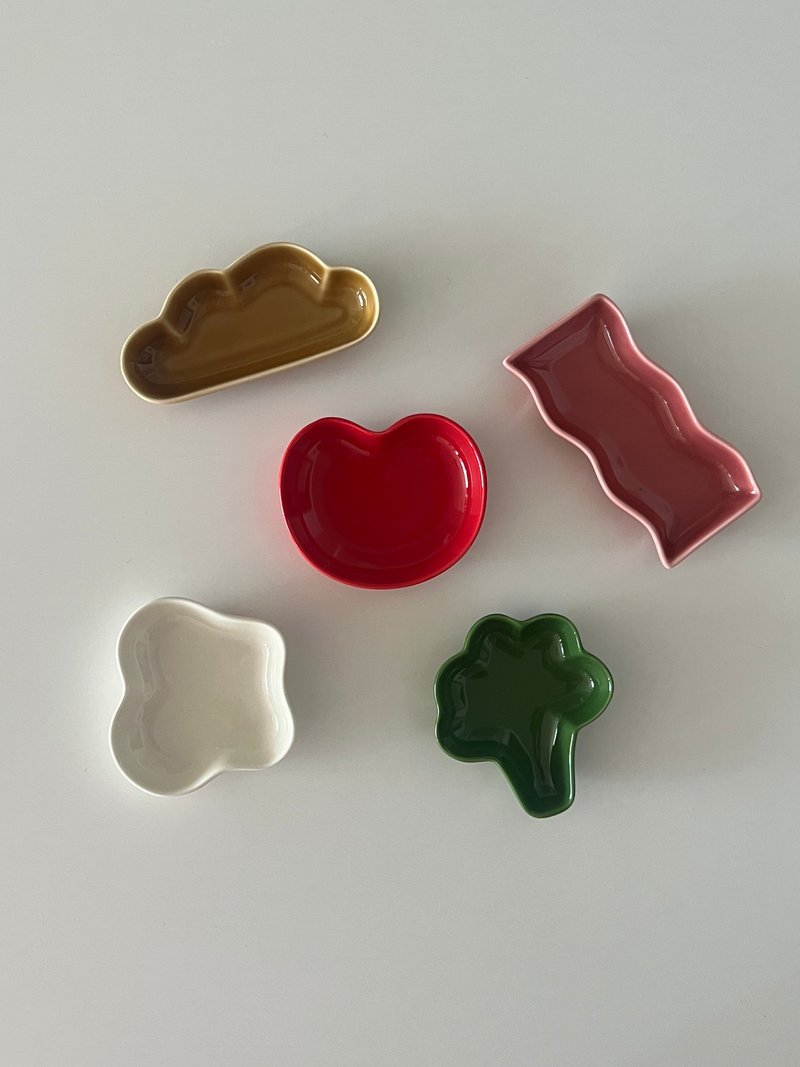 Pola at home / Brunch table mini plate (single/5 option) - 碟子/醬料碟/醬油碟 - 陶 灰色