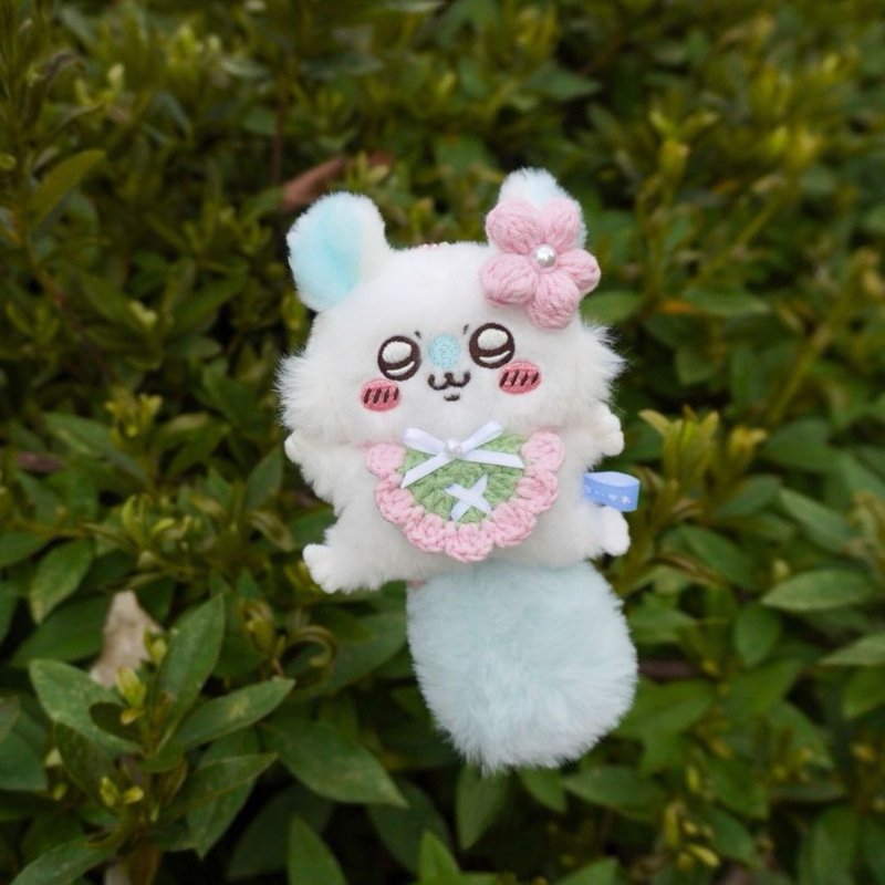 櫻花草-賞花領巾 娃衣 吉伊卡哇 ちいかわ Chiikawa 10cm - 玩偶/公仔 - 棉．麻 粉紅色