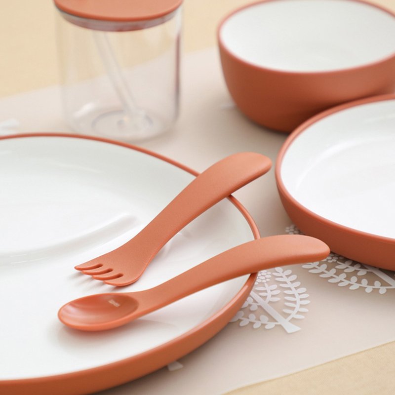Japan KINTO BONBO spoon and fork set / a total of 3 colors - ช้อนส้อม - เรซิน สีแดง