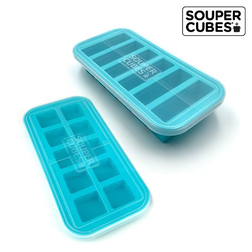 MaryMeyer 【Souper Cubes】 多功能食品級矽膠保鮮盒_3件組(6格+10格+10格)