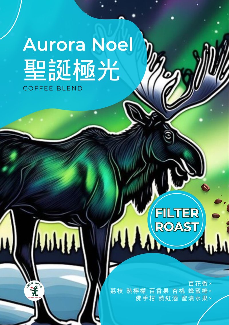 聖誕節限定配方/浸泡式禮盒-Aurora Noel 聖誕極光 - 咖啡/咖啡豆 - 新鮮食材 