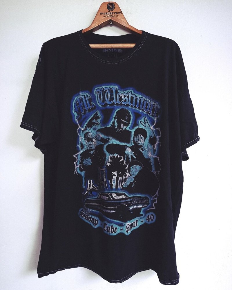 Mt Westmore T-Shirt, Size L, Snoop Ice Cube Short 40, Hip Hop Tour, Holiday Gift - 男 T 恤 - 棉．麻 黑色