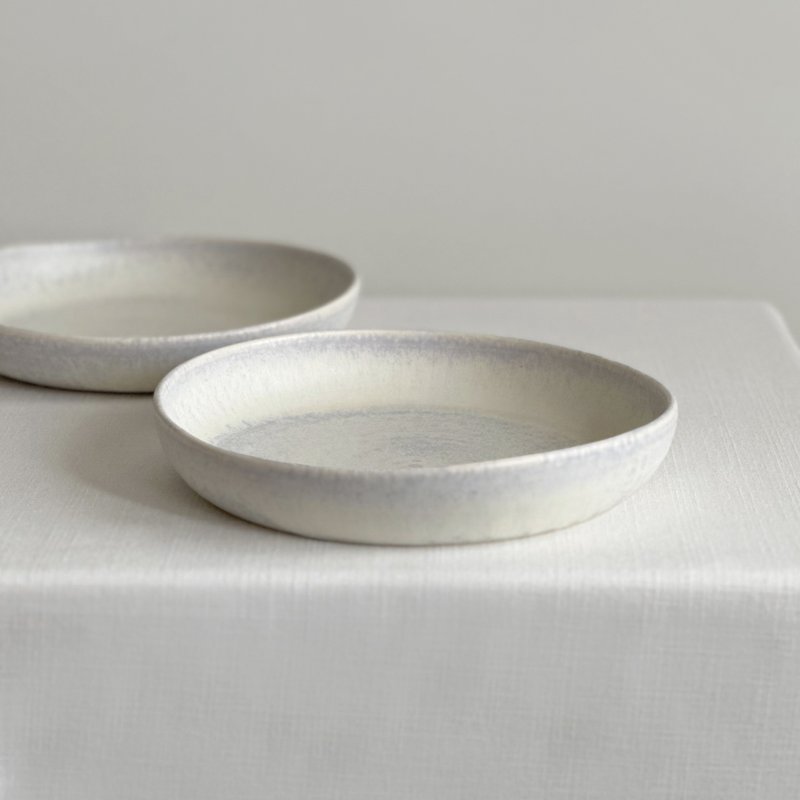 蘗石 不規則邊深皿 Ø19 - 盤子/餐盤/盤架 - 陶 